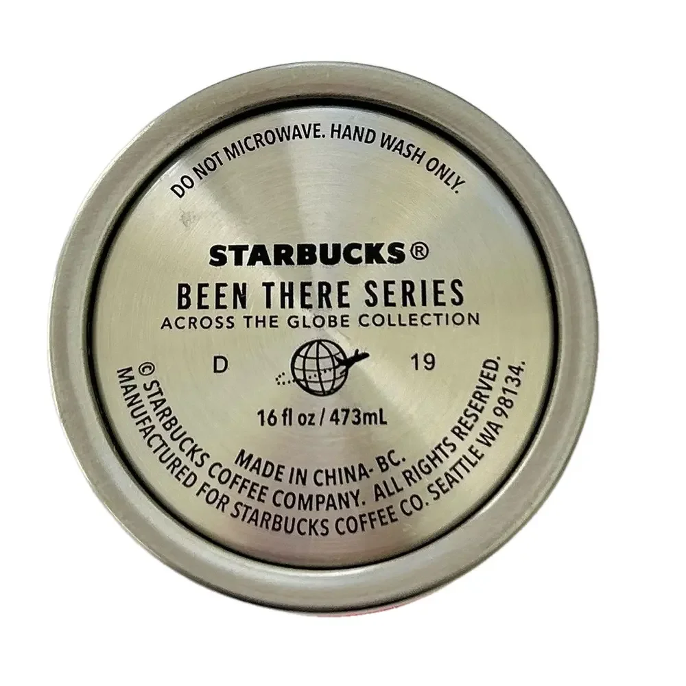 Starbucks New York Knickerbocker Travel Tumbler Stainless Steel Silver